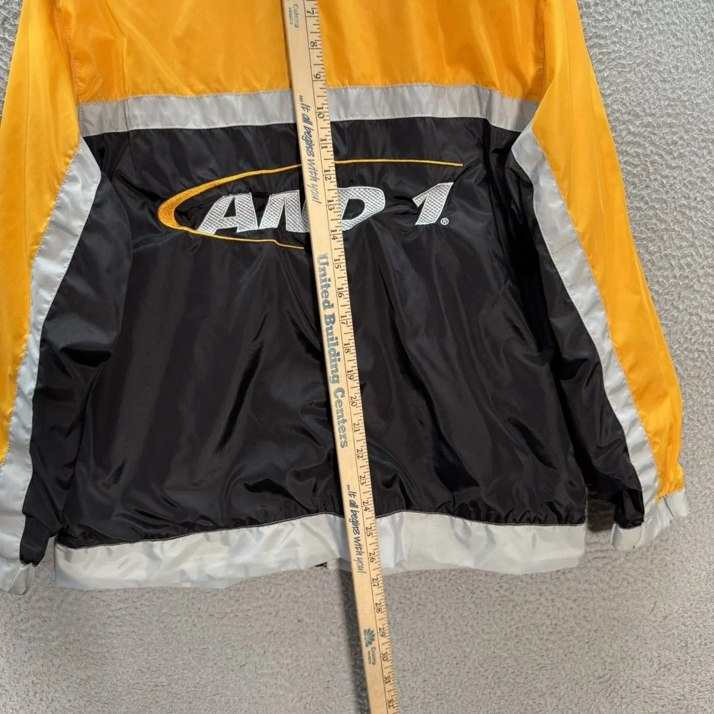 Vintage And1 Jacket Boys Large‎ 14-16 Multicolor Colorblock Windbreaker 90s Y2K